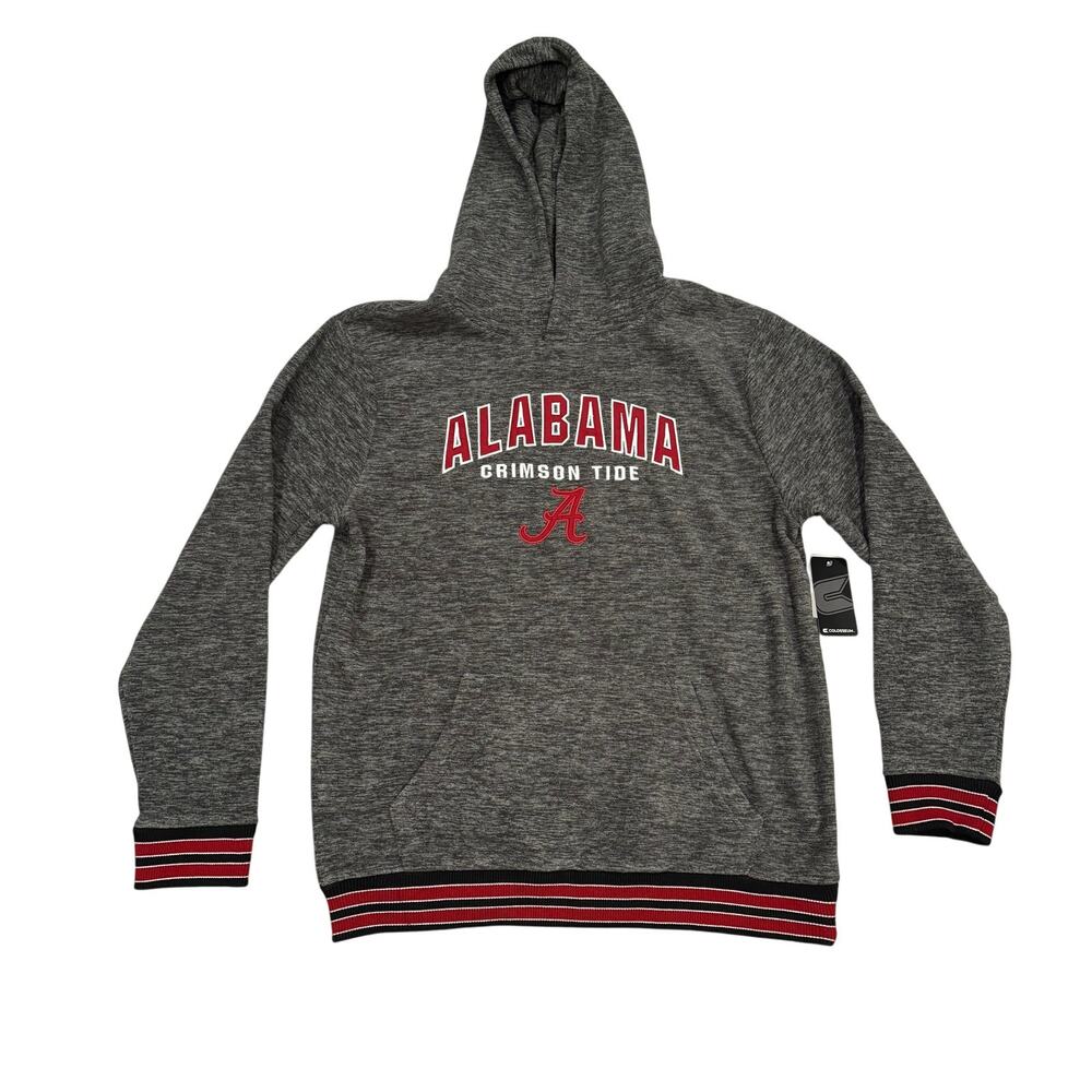 Colosseum Alabama Crimson Tide Hoodie Mens L Heather Grey NWT NCAA